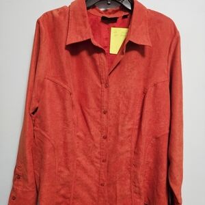 Avenue faux suede 22/24 shirt